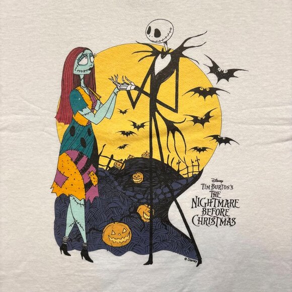 Disney Tim Burton's The Nightmare Before Christmas Oversized Tee L - Picture 2 of 4